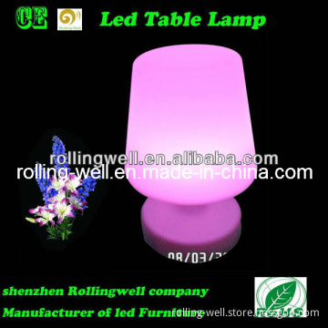 LED Light Table Decoration in RGB, Rechargeable, Plastic LED Furniture (RW-040)